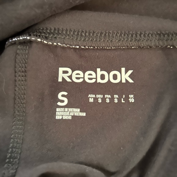 🎅🏻 REEBOK SPORT STRETCH COTTON TIGHT FIT CAPRI LEGGINGS SMALL NWT $35 - Picture 11 of 12